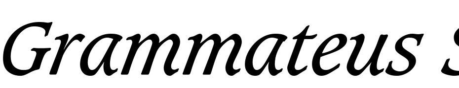 Grammateus SSi Italic Yazı tipi ücretsiz indir